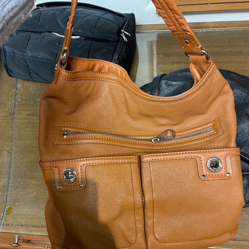 Marc Jacobs Tan Hobo Bag with Silver Hardware